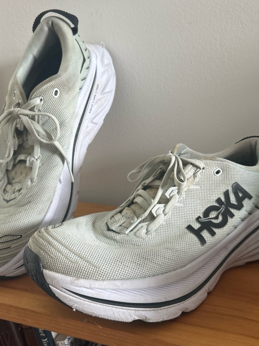 Hoka One One Women's Bondi X Light Sage/White Athletic Running Shoes